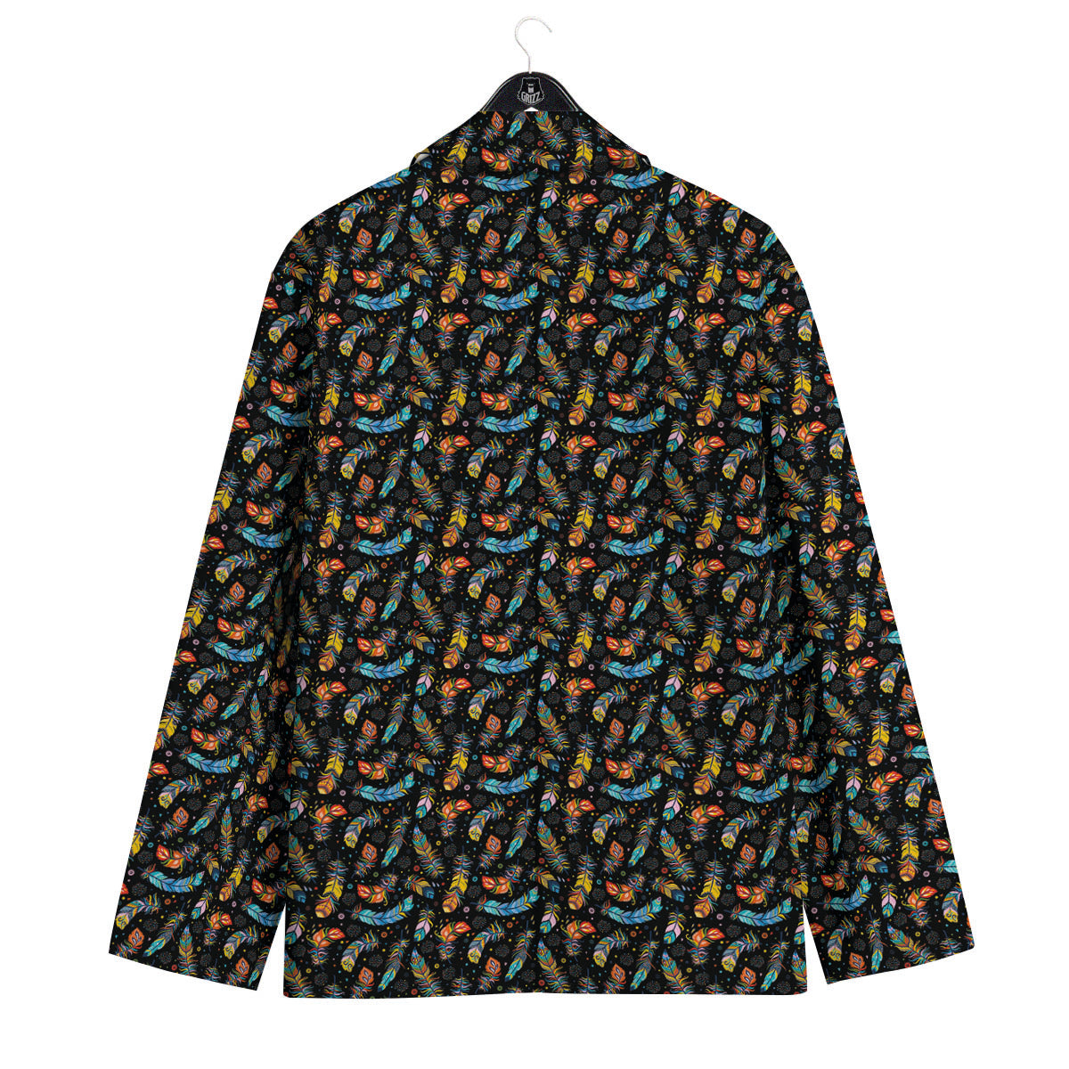 Feather Boho Print Pattern Men's Sport Coat-grizzshop