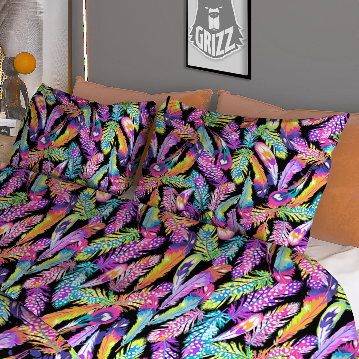 Flower Daisy Print Pattern Duvet Cover Bedding Set