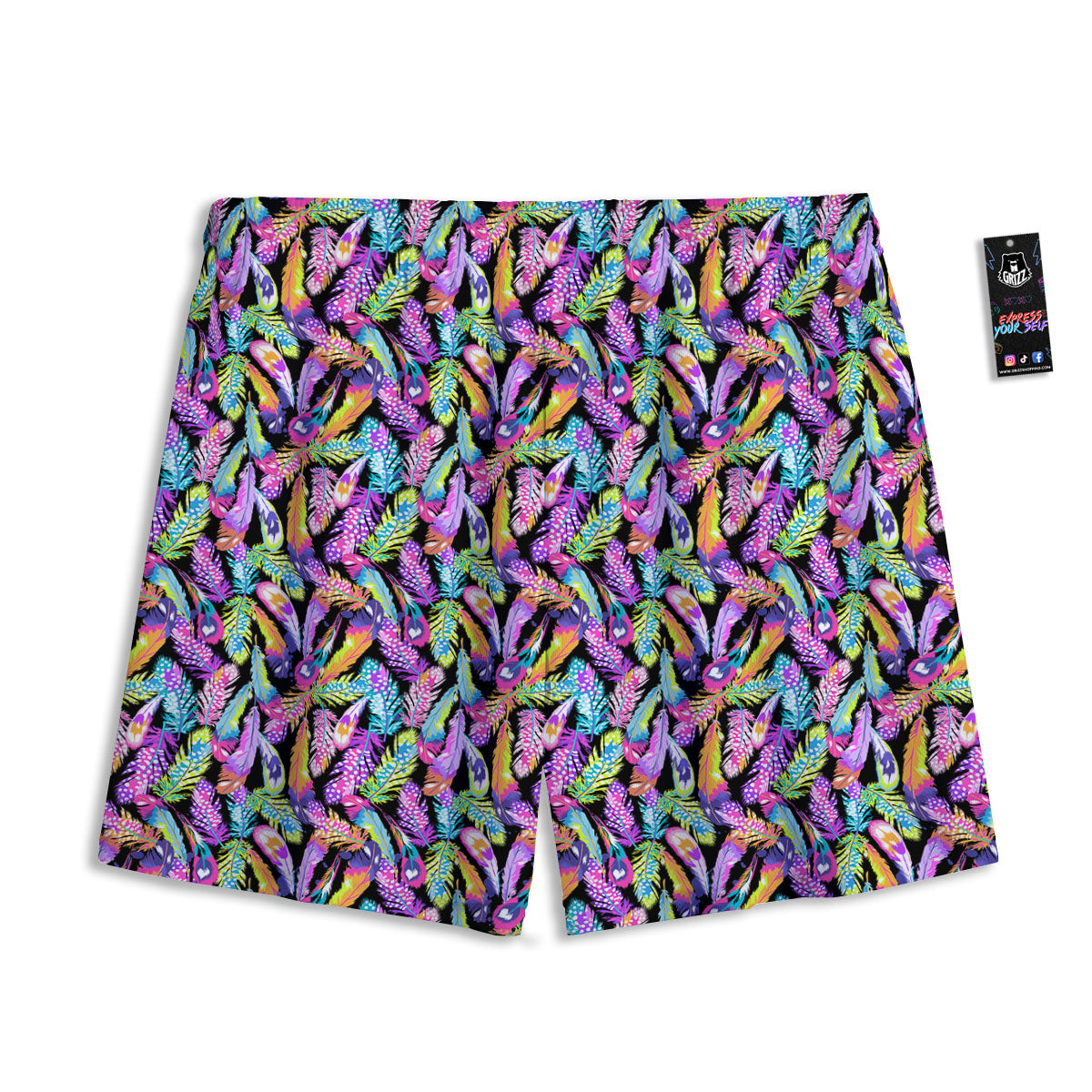 Flower Daisy Print Pattern Mesh Shorts