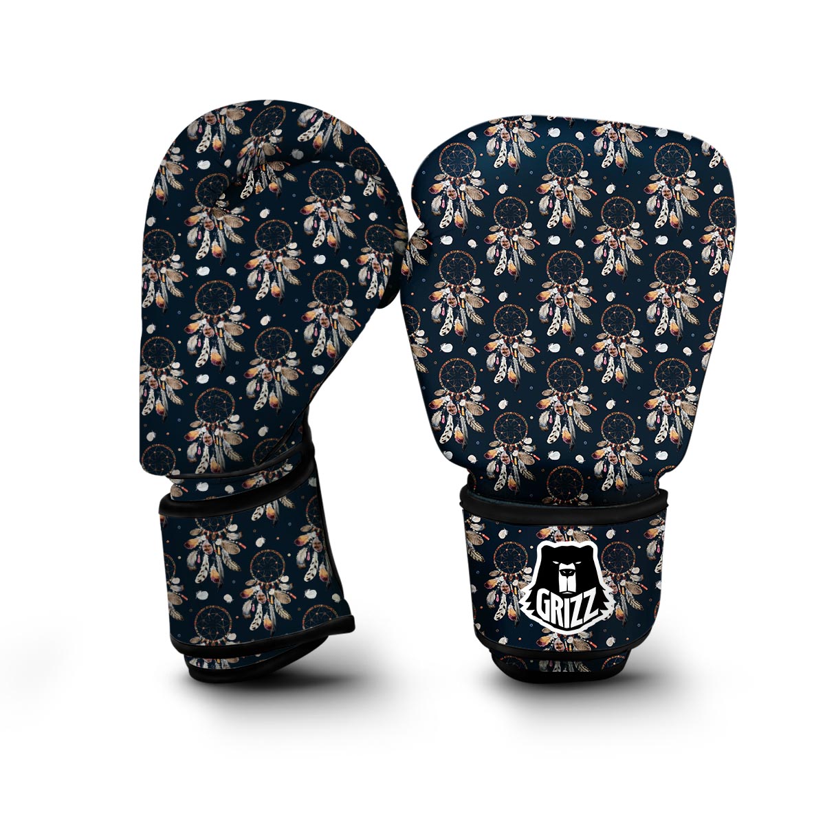 Feather Dream Catcher Boho Boxing Gloves-grizzshop