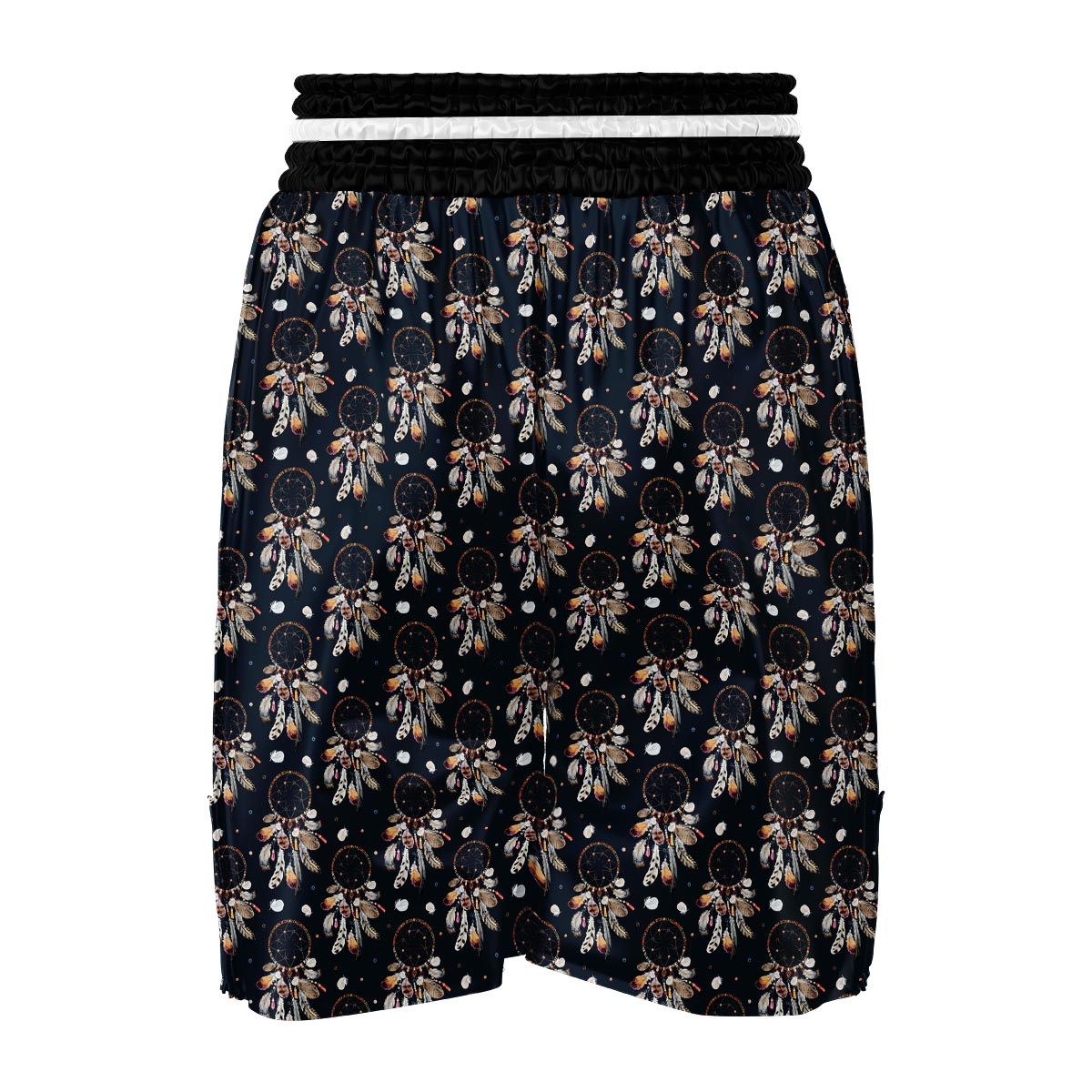 Feather Dream Catcher Boho Boxing Shorts-grizzshop