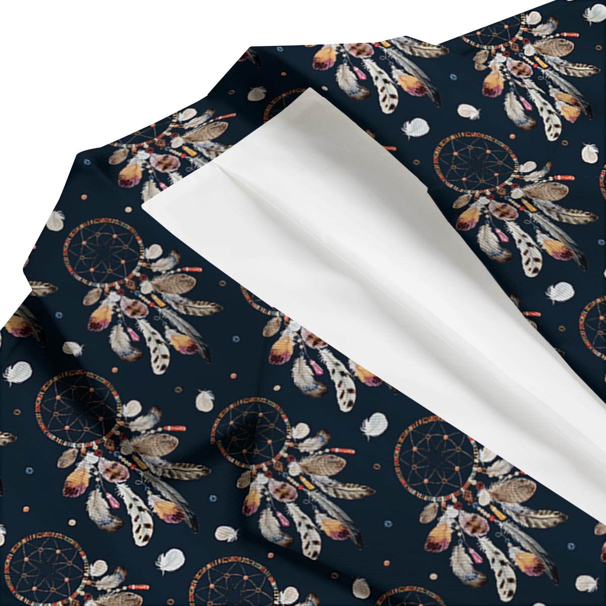 Feather Dream Catcher Boho Men's Blazer-grizzshop