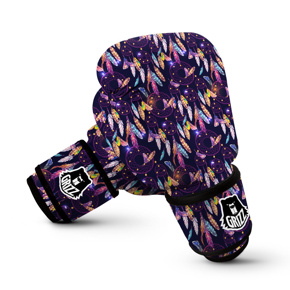 Feather Dream Catcher Vintage Boxing Gloves-grizzshop