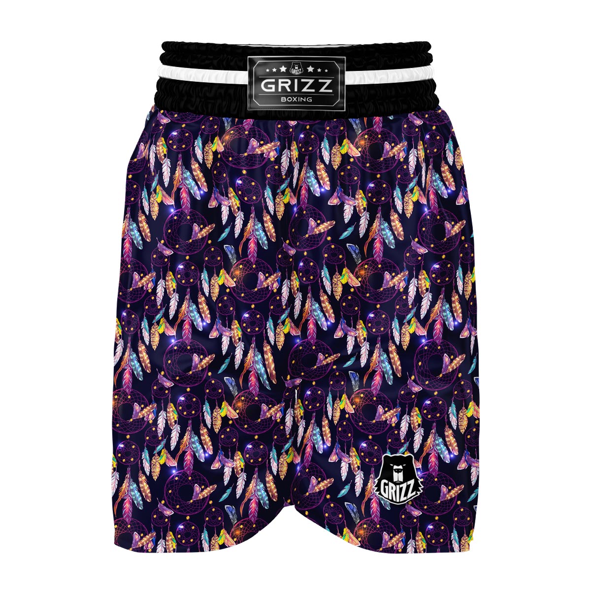 Feather Dream Catcher Vintage Boxing Shorts-grizzshop