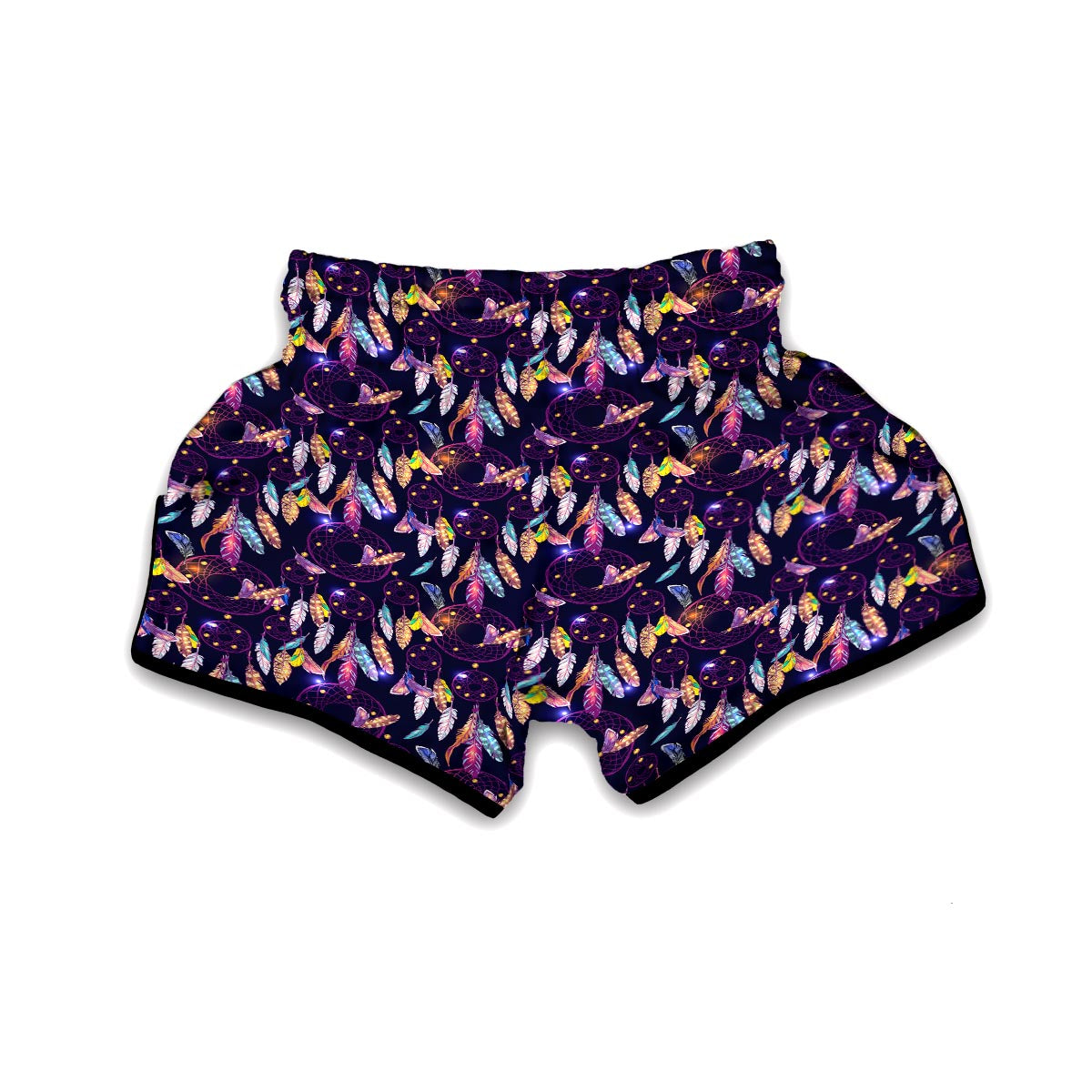 Feather Dream Catcher Vintage Muay Thai Boxing Shorts-grizzshop