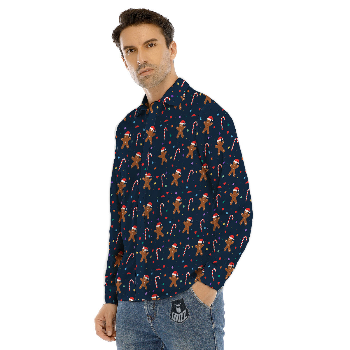 Feather Gold And Black Print Pattern Men's Dress Shirts-grizzshop