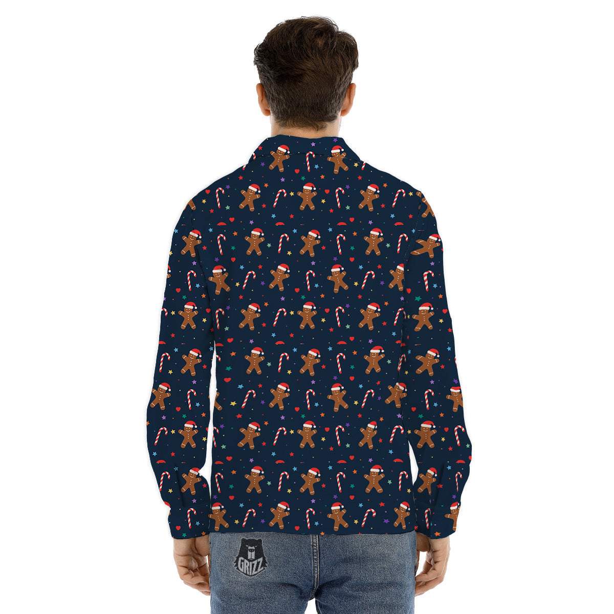 Feather Gold And Black Print Pattern Men's Dress Shirts-grizzshop