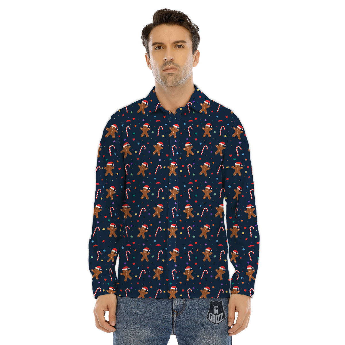 Feather Gold And Black Print Pattern Men's Dress Shirts-grizzshop