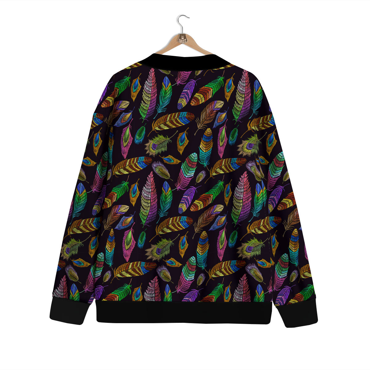 Feather Native Print Pattern Cardigan-grizzshop