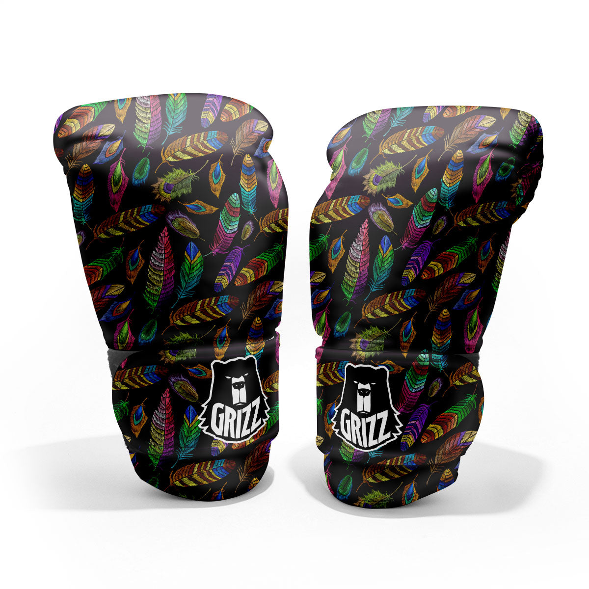 Feather Native Print Pattern Pro Boxing Glove