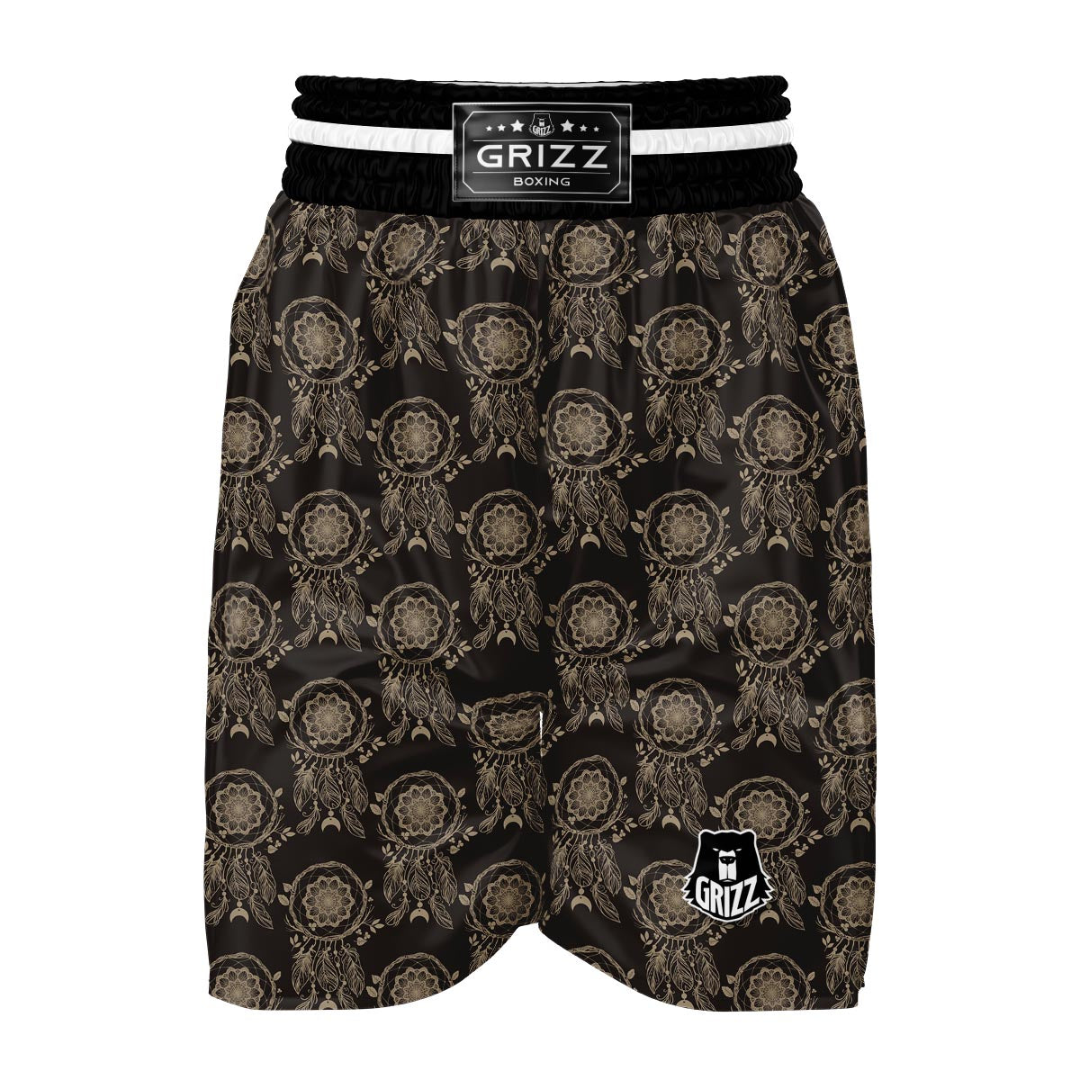 Feather Vintage Dream Catcher Boxing Shorts-grizzshop