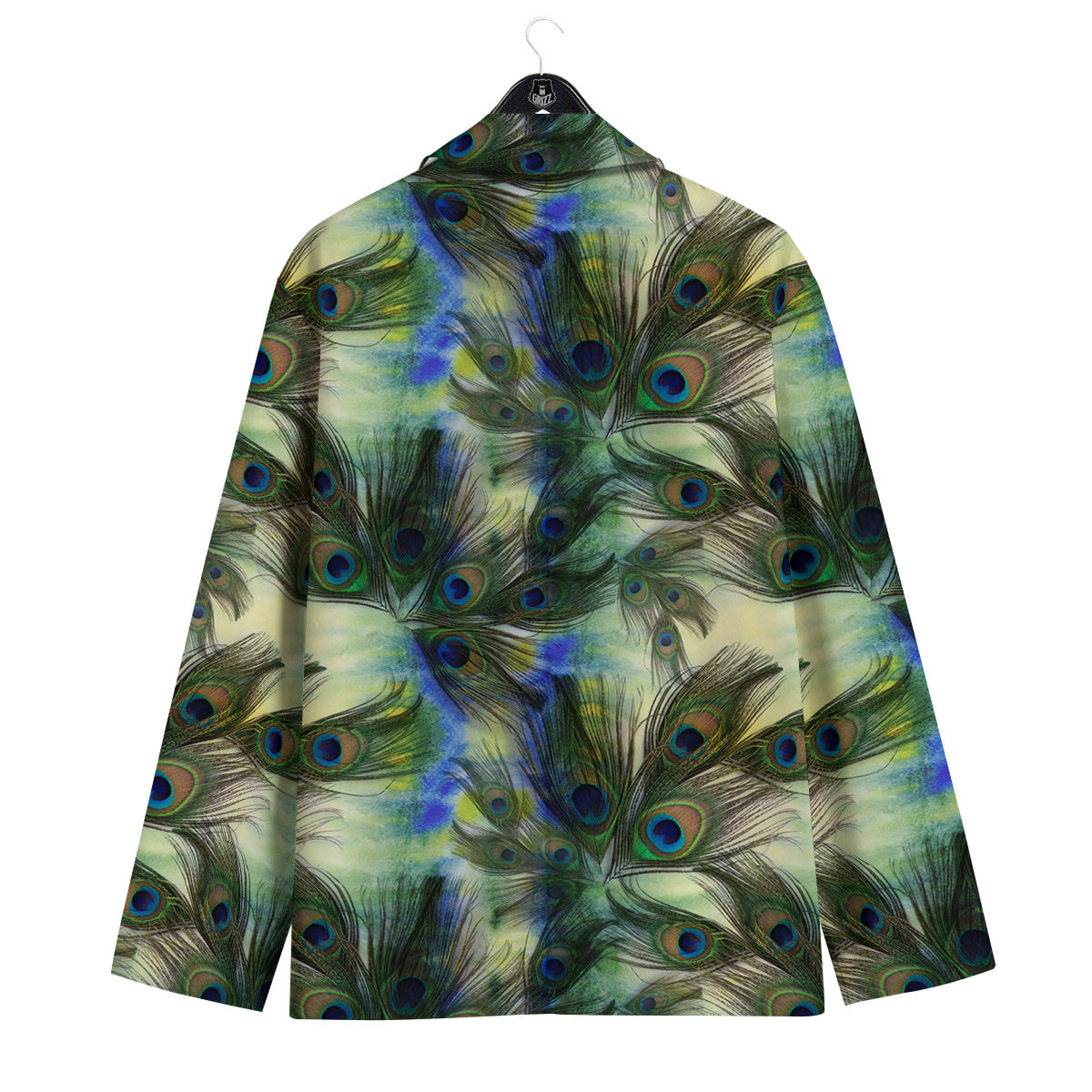 Feather Vintage Watercolor Print Pattern Men's Sport Coat-grizzshop