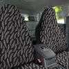 Feather White And Black Print Pattern Car Seat Covers-grizzshop