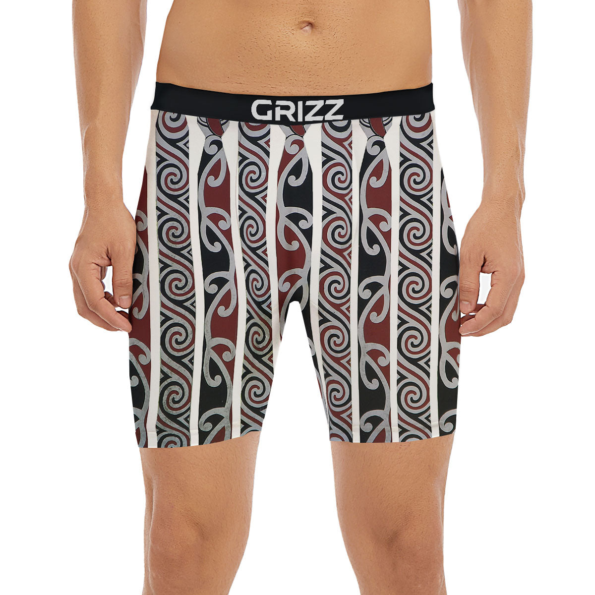 Fence Maori Print Boxer Briefs-grizzshop