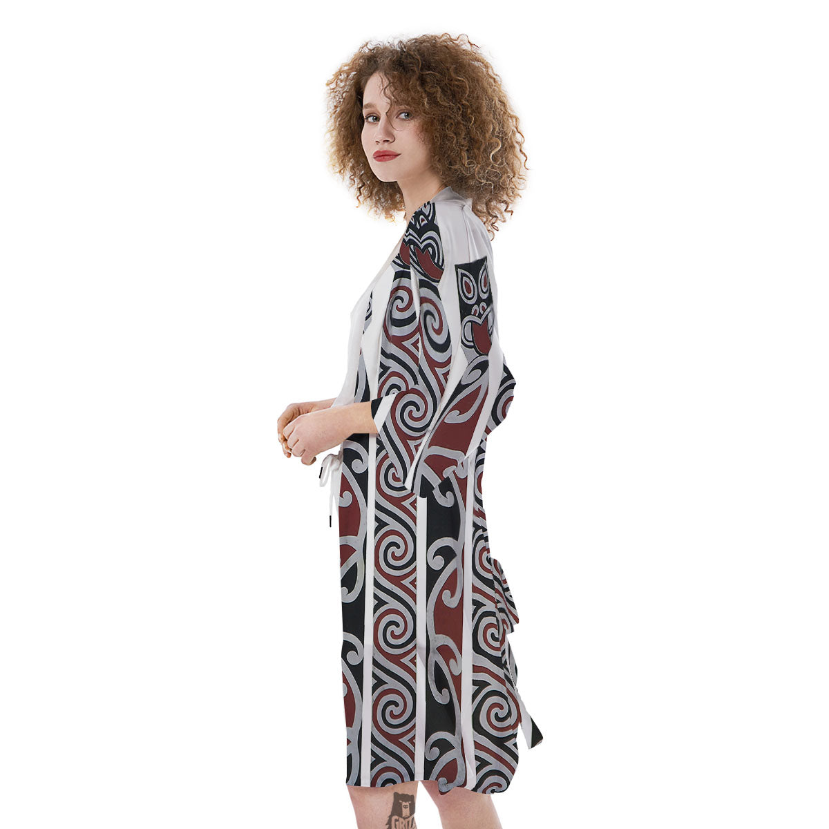 Fence Maori Print Kimono-grizzshop