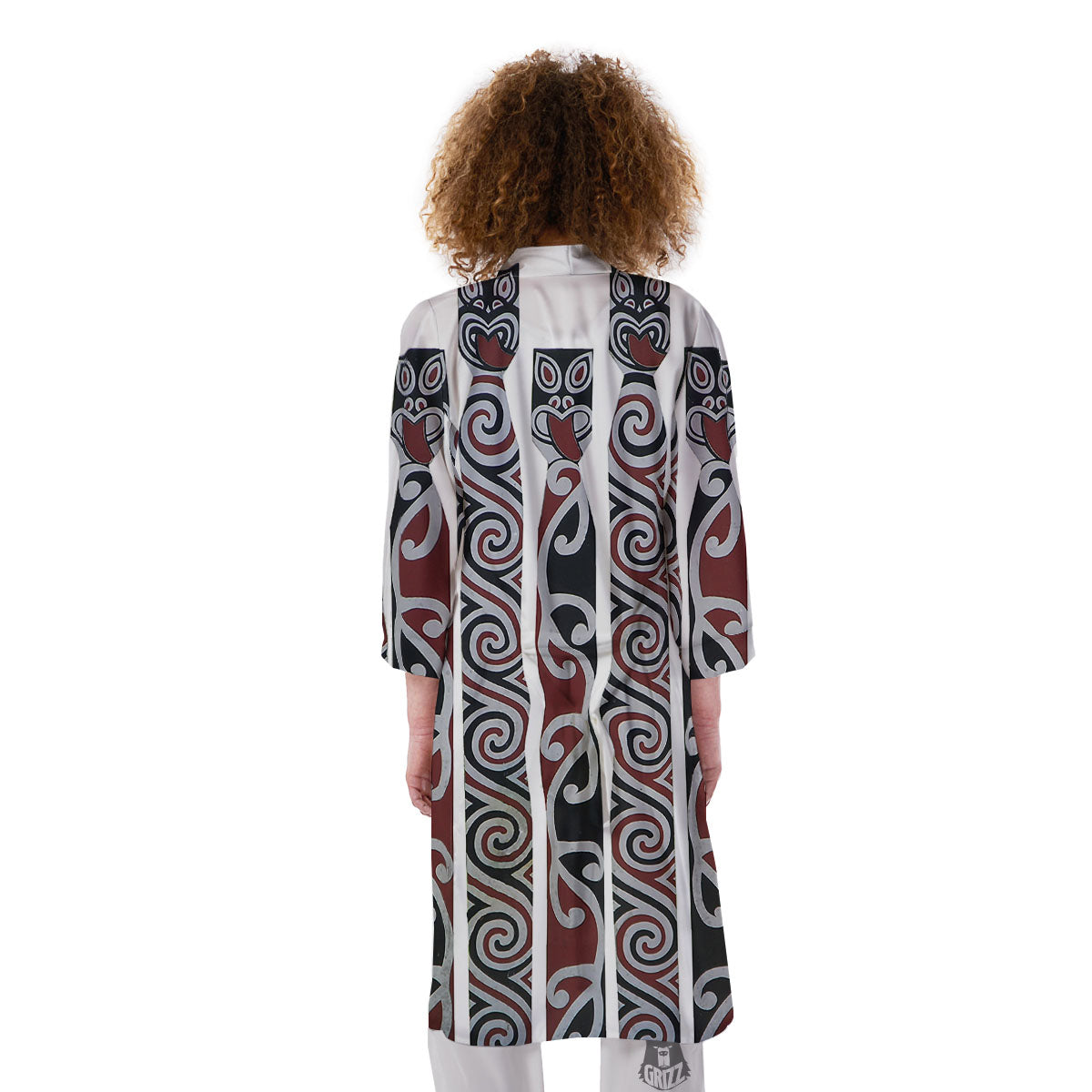 Fence Maori Print Kimono-grizzshop