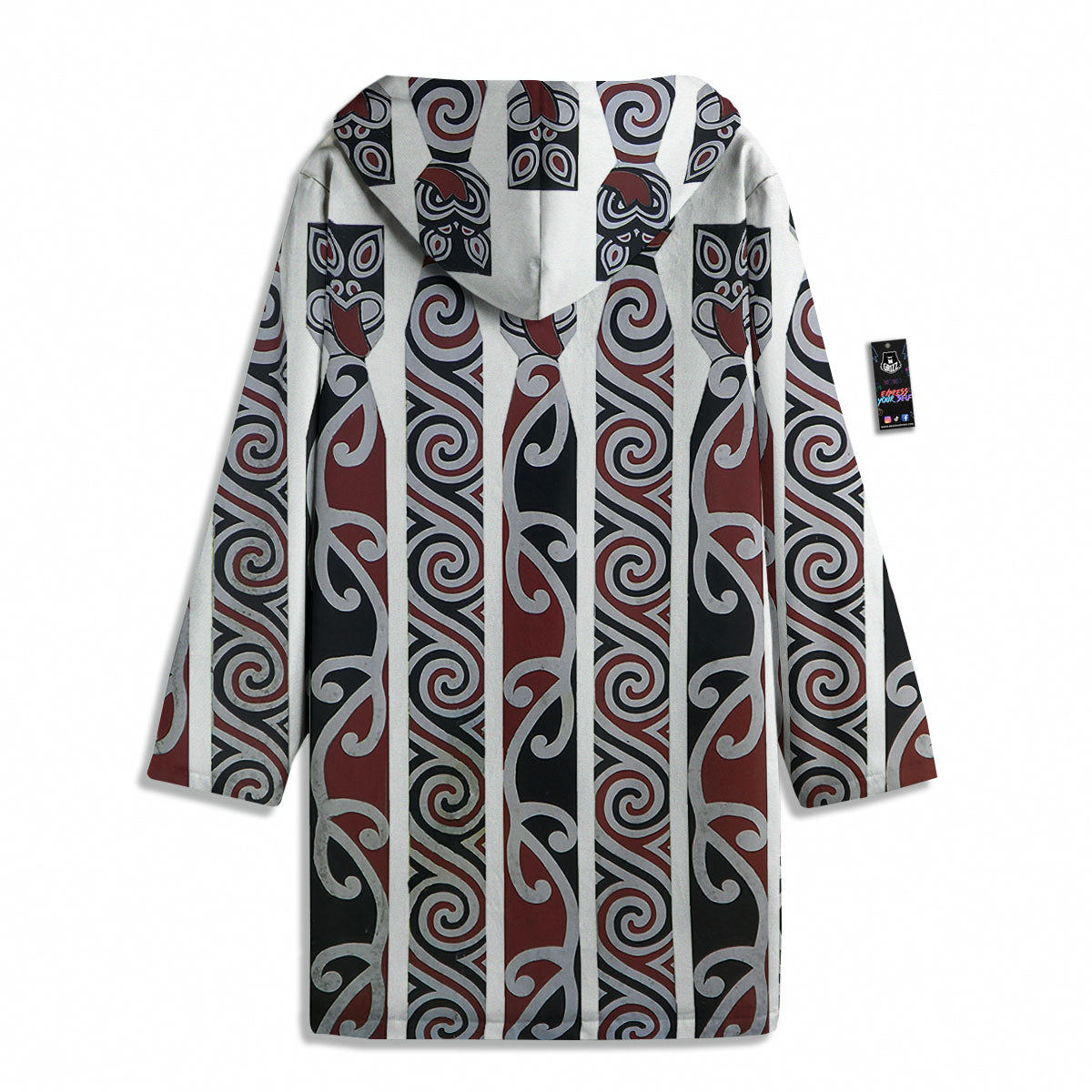 Fence Maori Print Men's Windbreaker Jacket-grizzshop