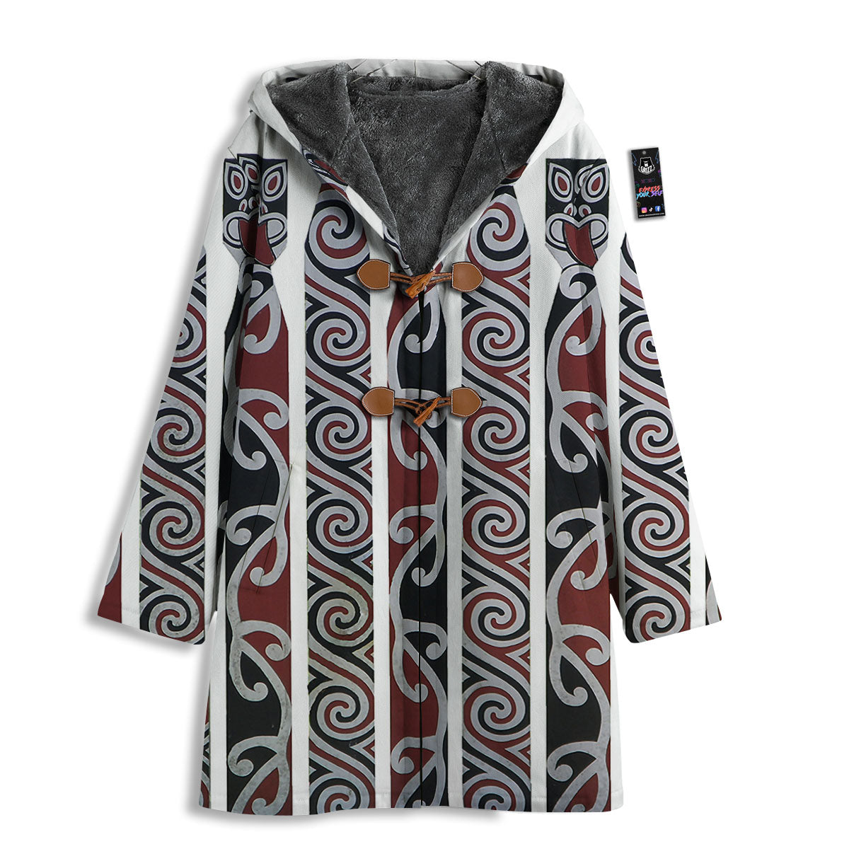 Fence Maori Print Men's Windbreaker Jacket-grizzshop