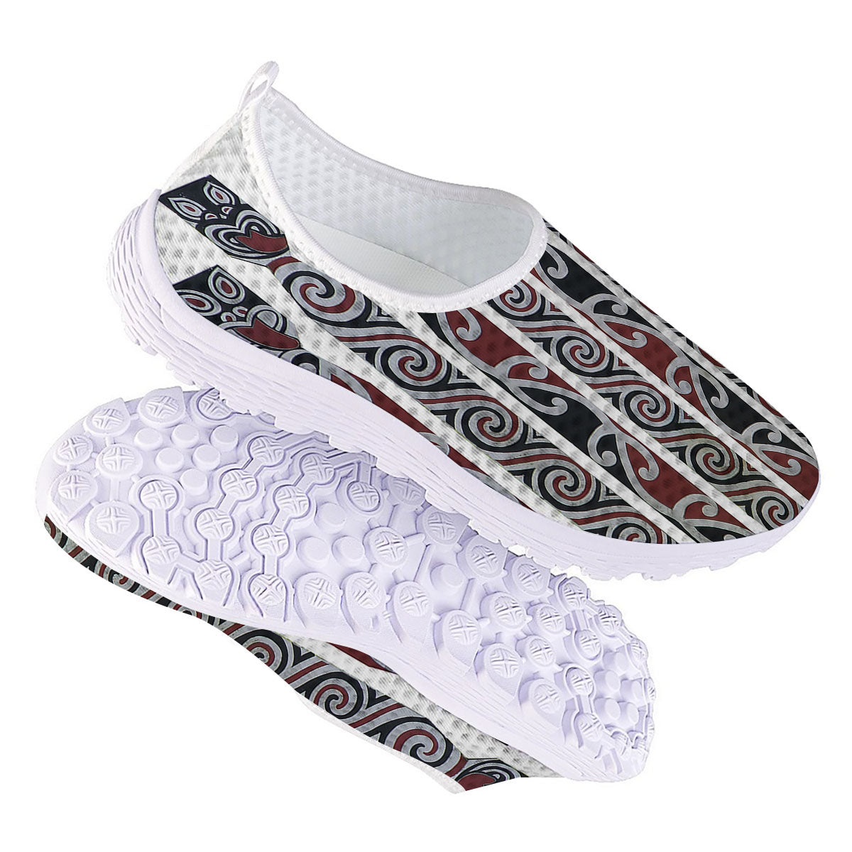 Fence Maori Print Nurse Shoes-grizzshop