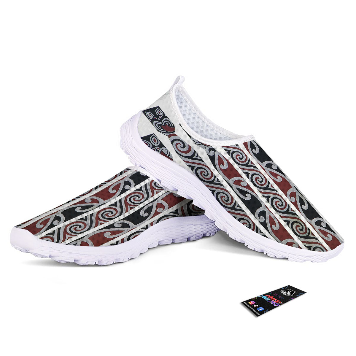 Fence Maori Print Nurse Shoes-grizzshop