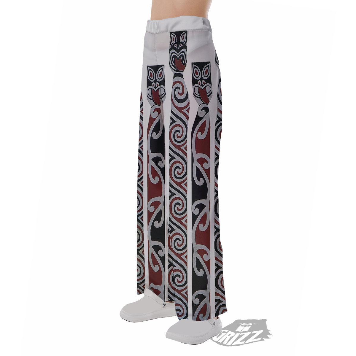 Fence Maori Print Pajama Pants-grizzshop