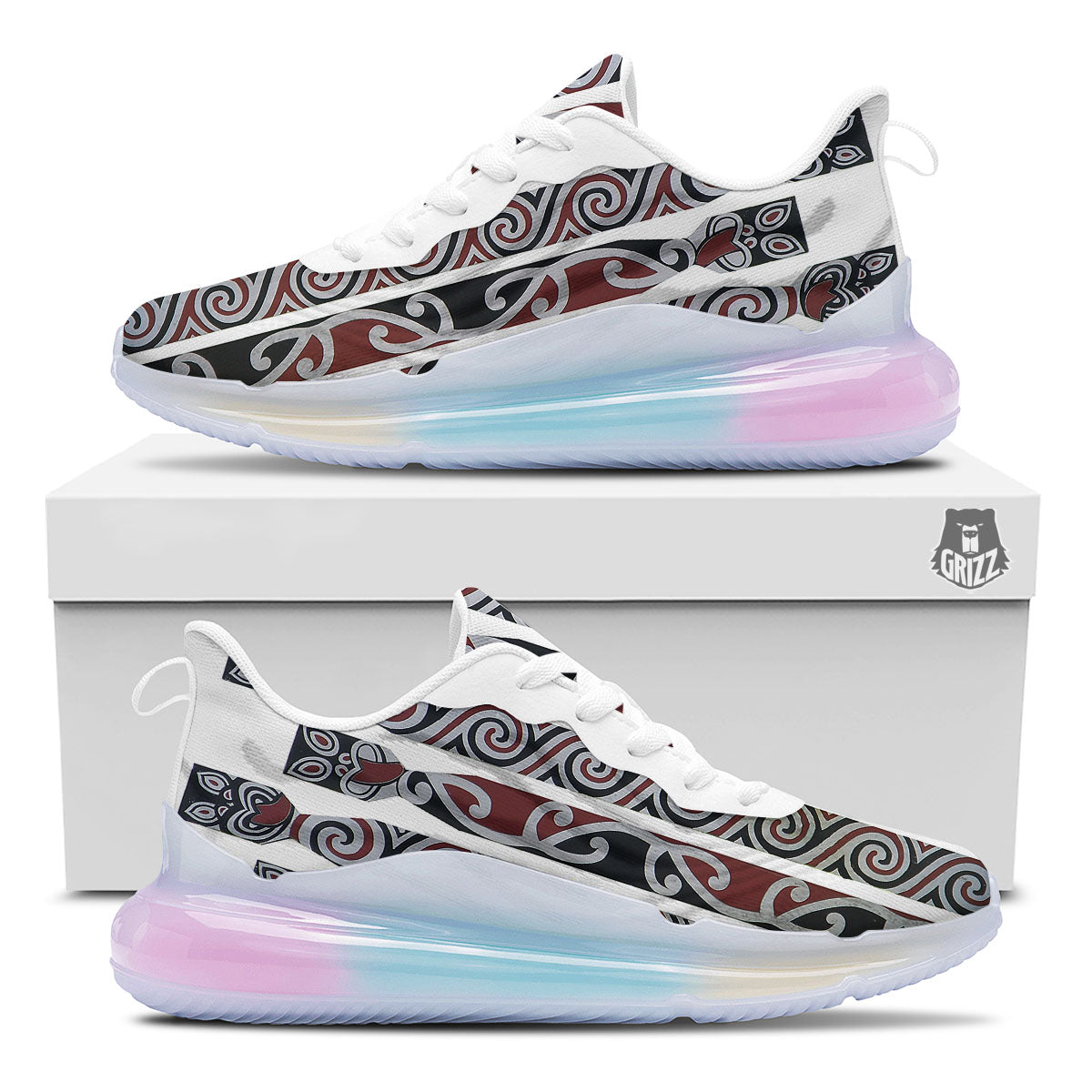 Fence Maori Print Running Sneakers-grizzshop