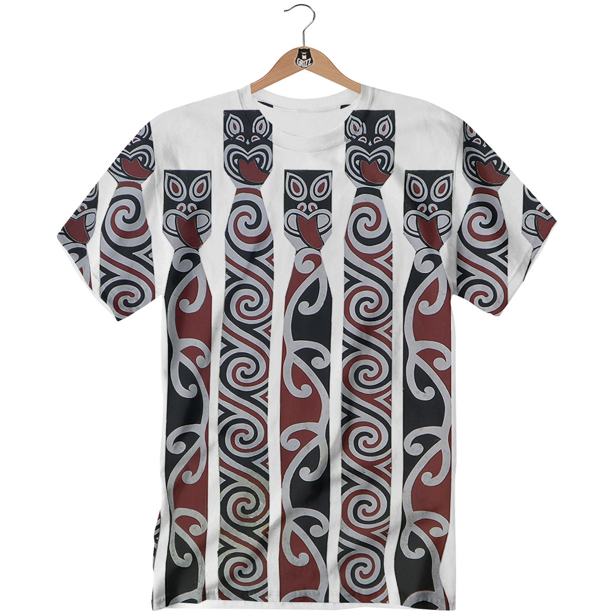 Fence Maori Print T-Shirt-grizzshop