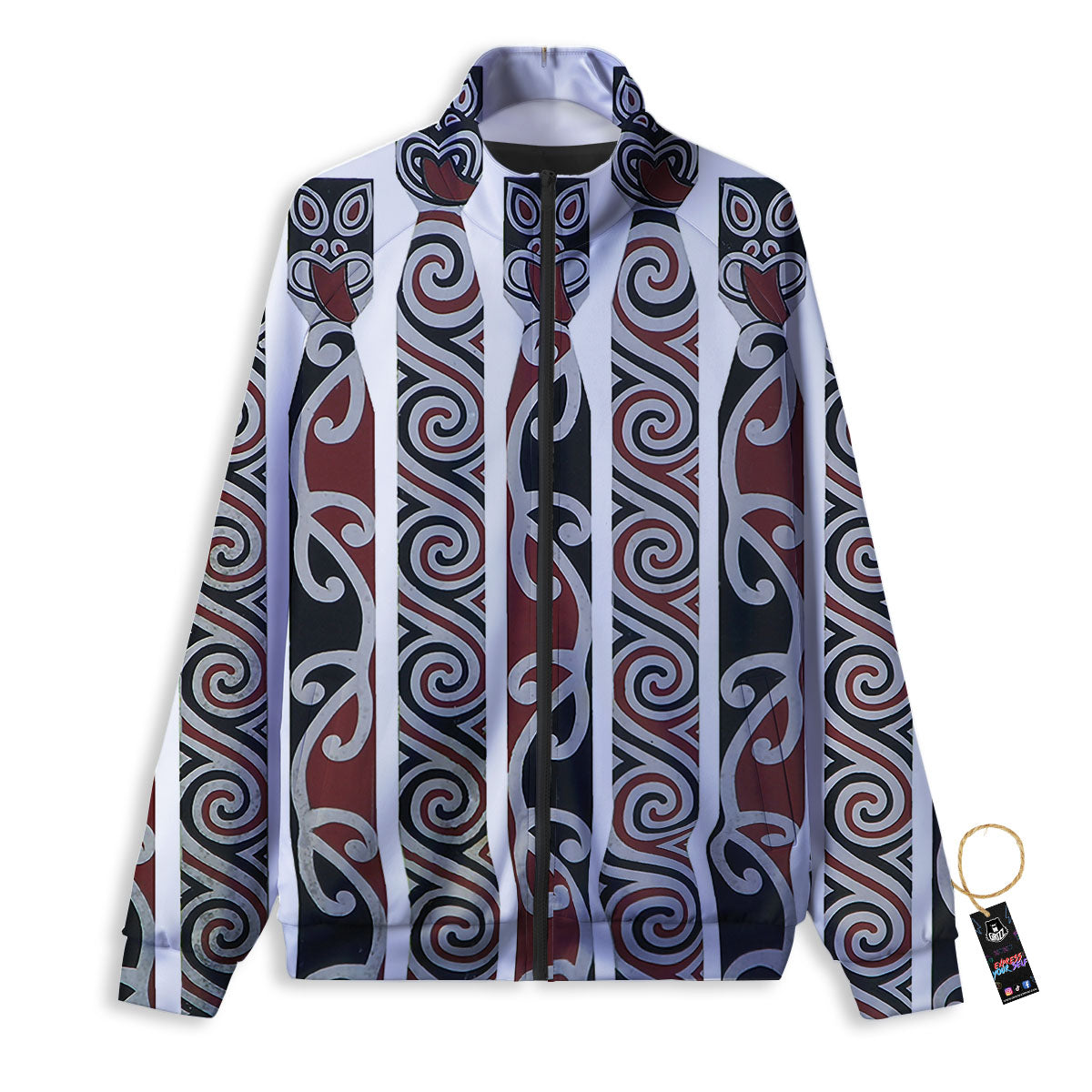 Fence Maori Print Track Jacket-grizzshop