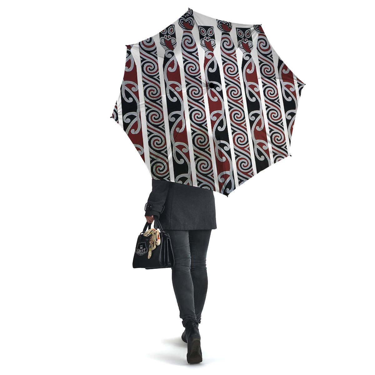 Fence Maori Print Umbrella-grizzshop