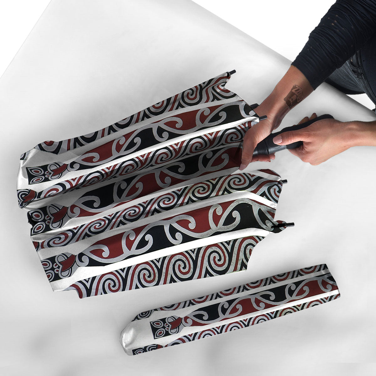 Fence Maori Print Umbrella-grizzshop