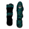 Fern And Leaf Green Print Pattern Muay Thai Shin Guards-grizzshop