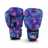 Fern Leaf Psychedelic Color Print Pattern Boxing Gloves-grizzshop