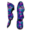 Fern Leaf Psychedelic Color Print Pattern Muay Thai Shin Guards-grizzshop