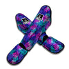 Fern Leaf Psychedelic Color Print Pattern Muay Thai Shin Guards-grizzshop