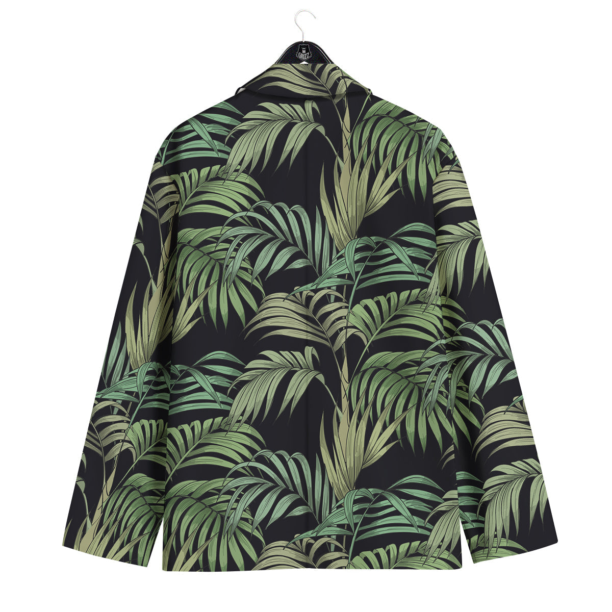 Fern Leaf Tropical Print Pattern Men's Sport Coat-grizzshop