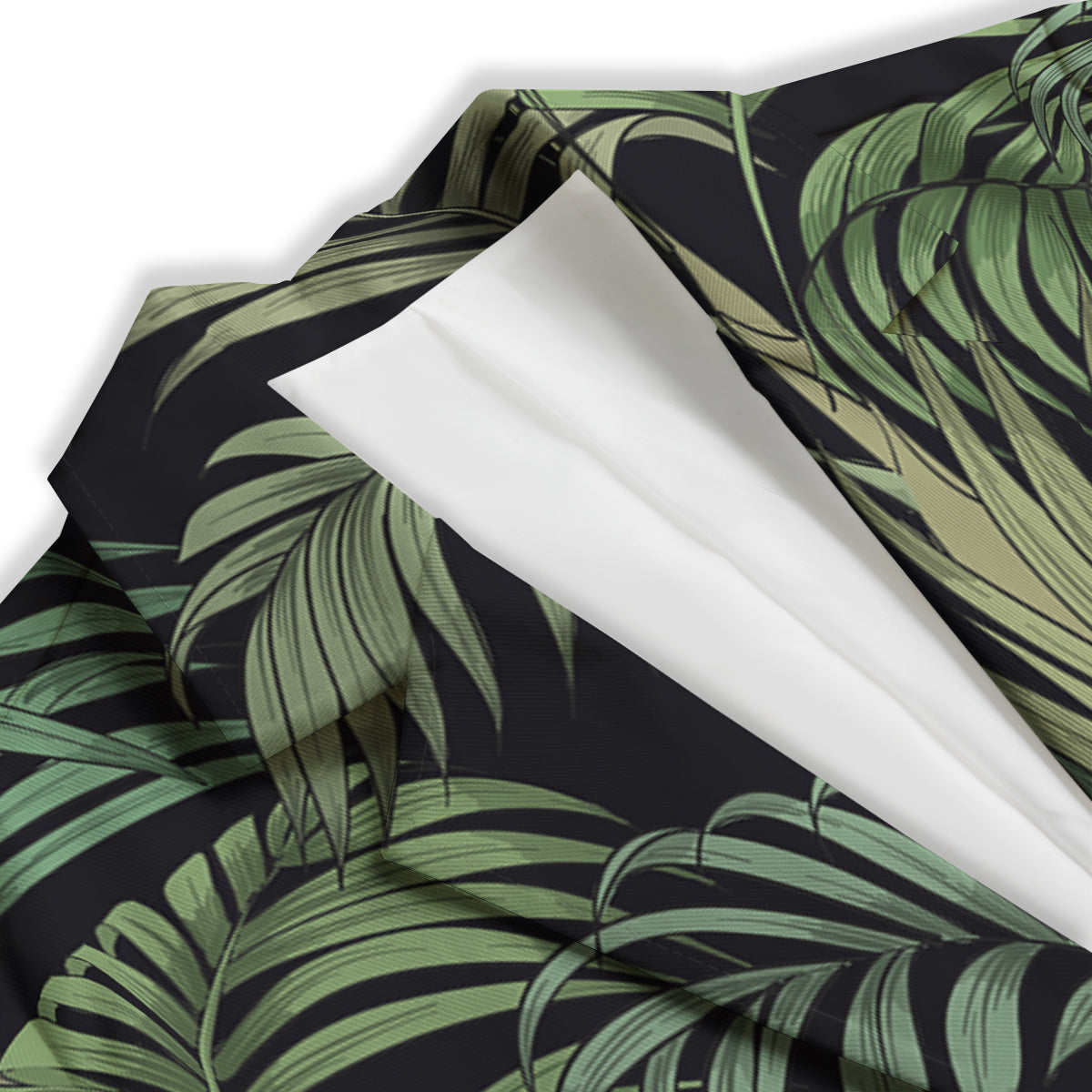 Fern Leaf Tropical Print Pattern Women's Blazer-grizzshop