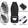 Fern Leaf White And Black Print Car Seat Covers-grizzshop