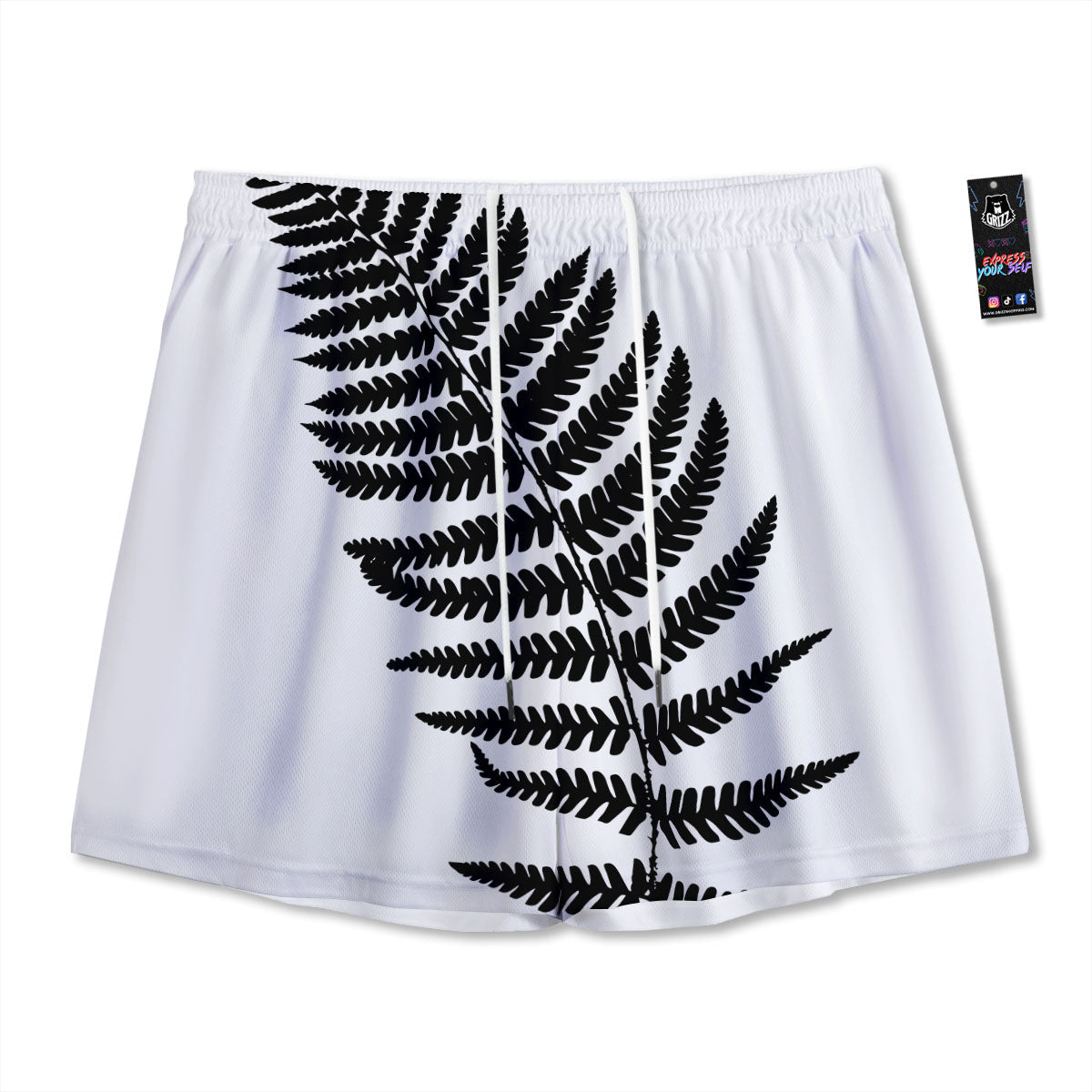 Gadsden Flag Symbol Print Pattern Mesh Shorts