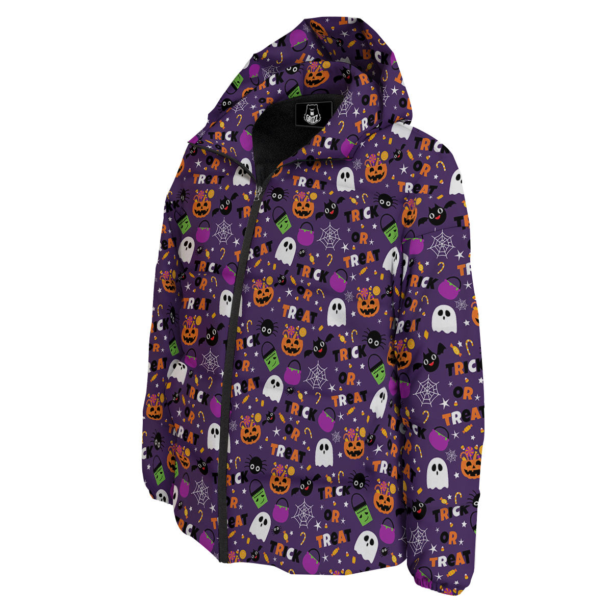 Festival Halloween Print Pattern Down Jacket-grizzshop