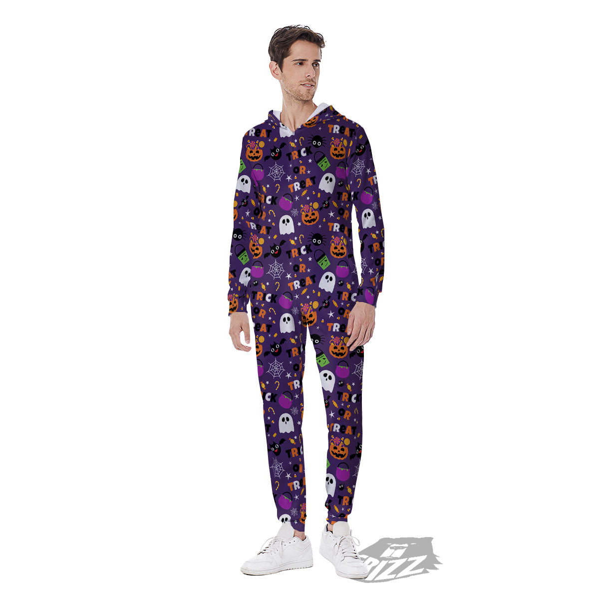 Festival Halloween Print Pattern Men's Jumpsuit-grizzshop