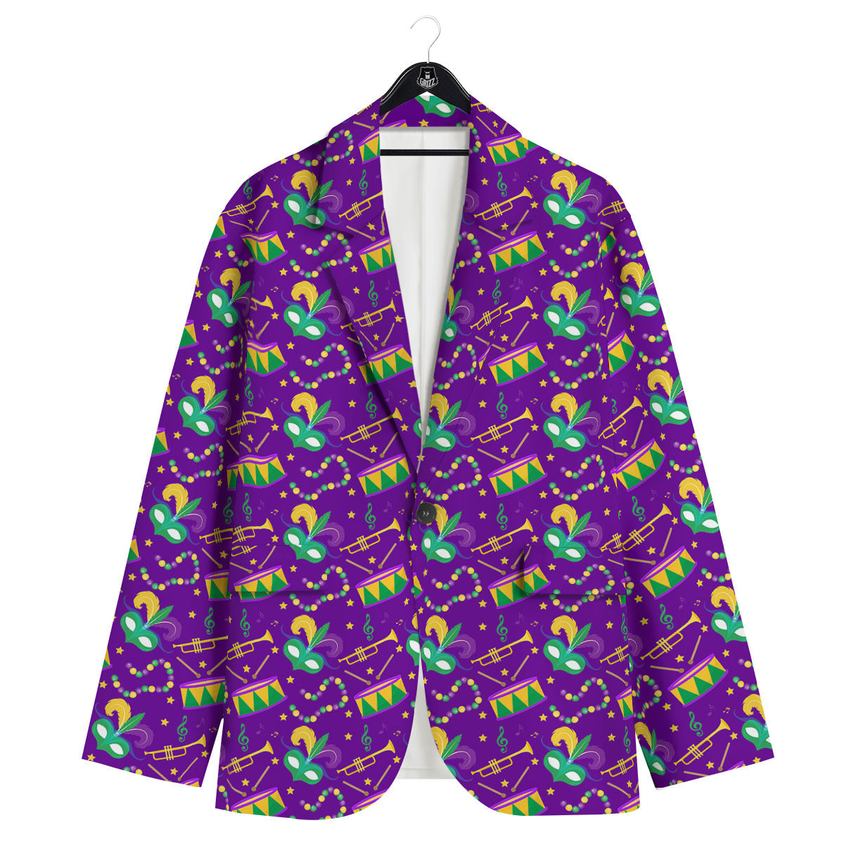 Festival Mardi Gras Print Pattern Men's Sport Coat-grizzshop