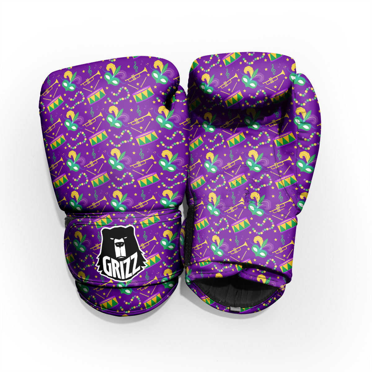 Festival Mardi Gras Print Pattern Pro Boxing Glove