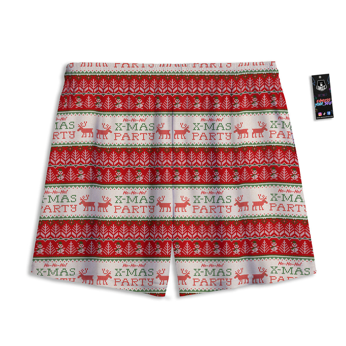 Flower Embroidery Orchid Print Pattern Mesh Shorts