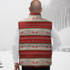 Festive Christmas Knitted Print Pattern Down Vest