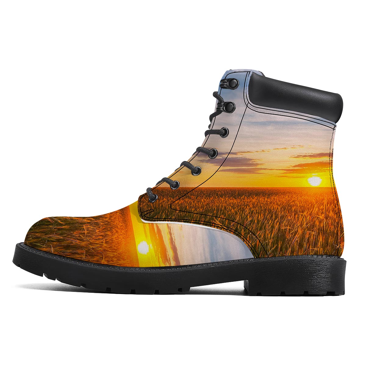 Field Sunrise Print Boots-grizzshop