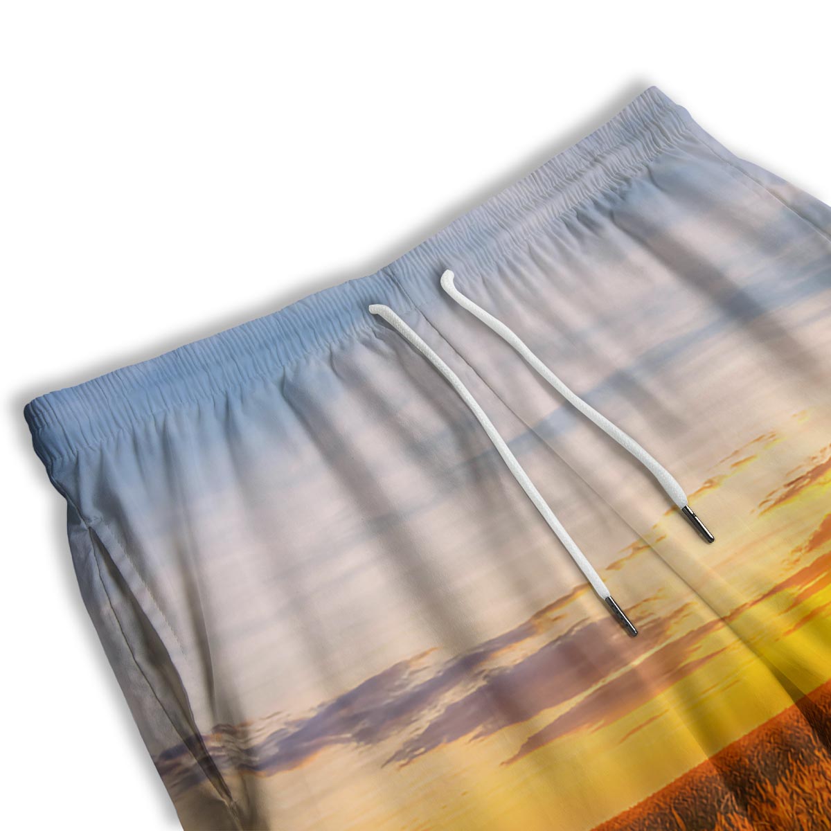 Field Sunrise Print Men's Athletic Shorts