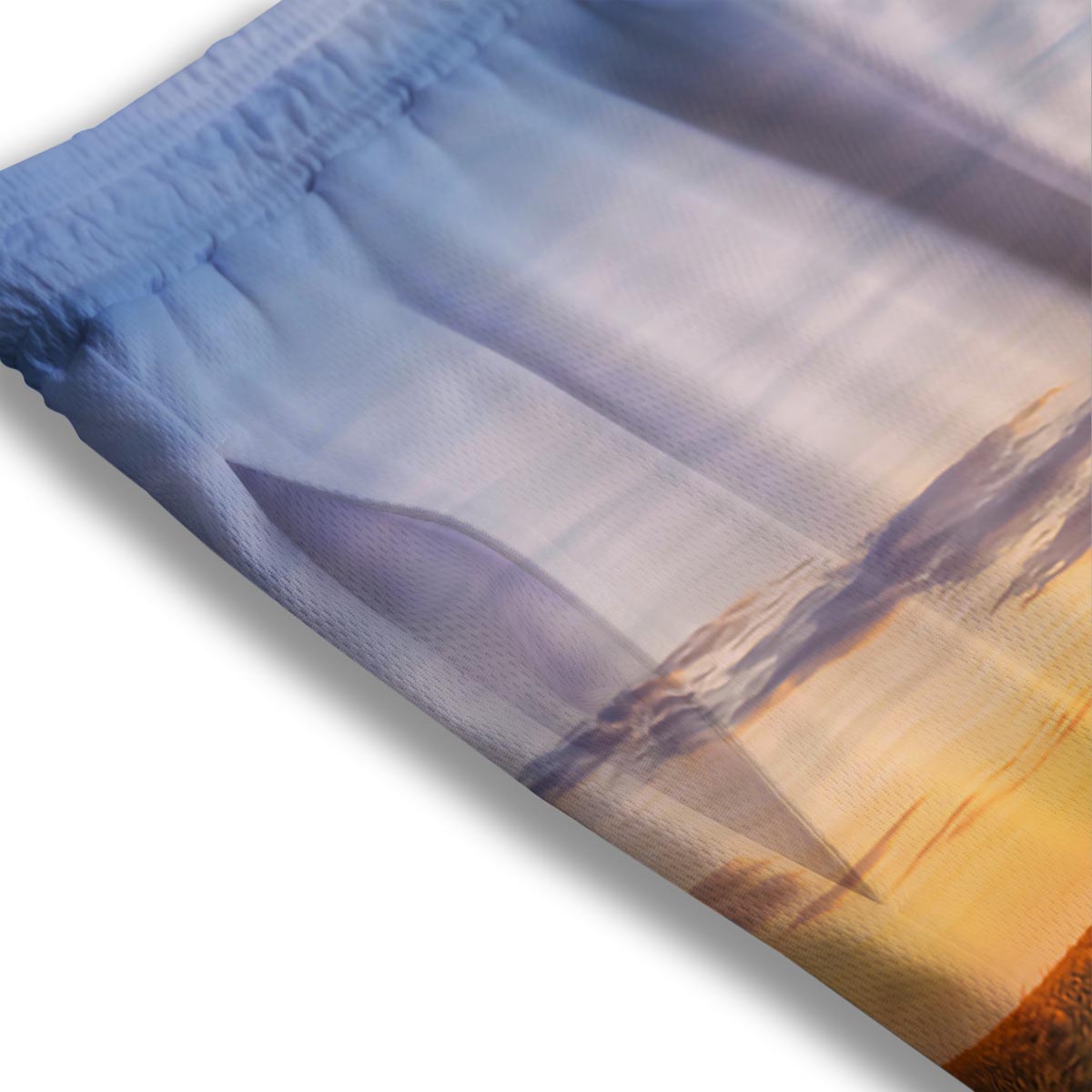 Field Sunrise Print Mesh Shorts