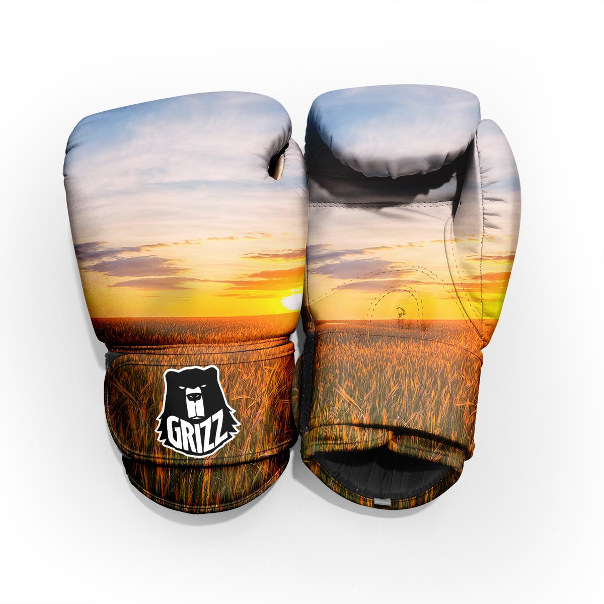 Field Sunrise Print Pro Boxing Glove