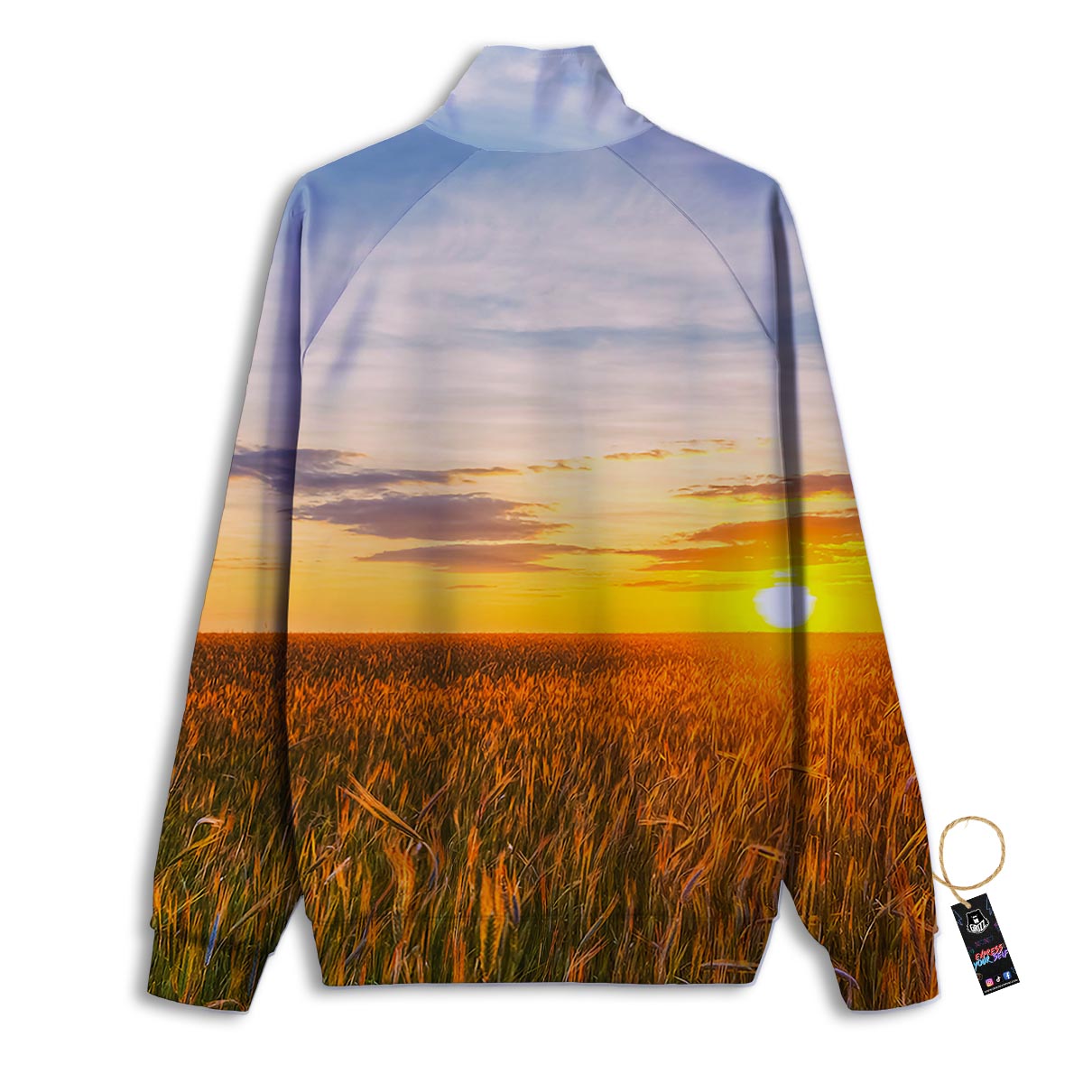 Field Sunrise Print Track Jacket-grizzshop