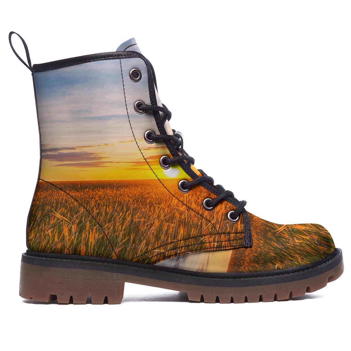 Field Sunrise Print Work Boots-grizzshop